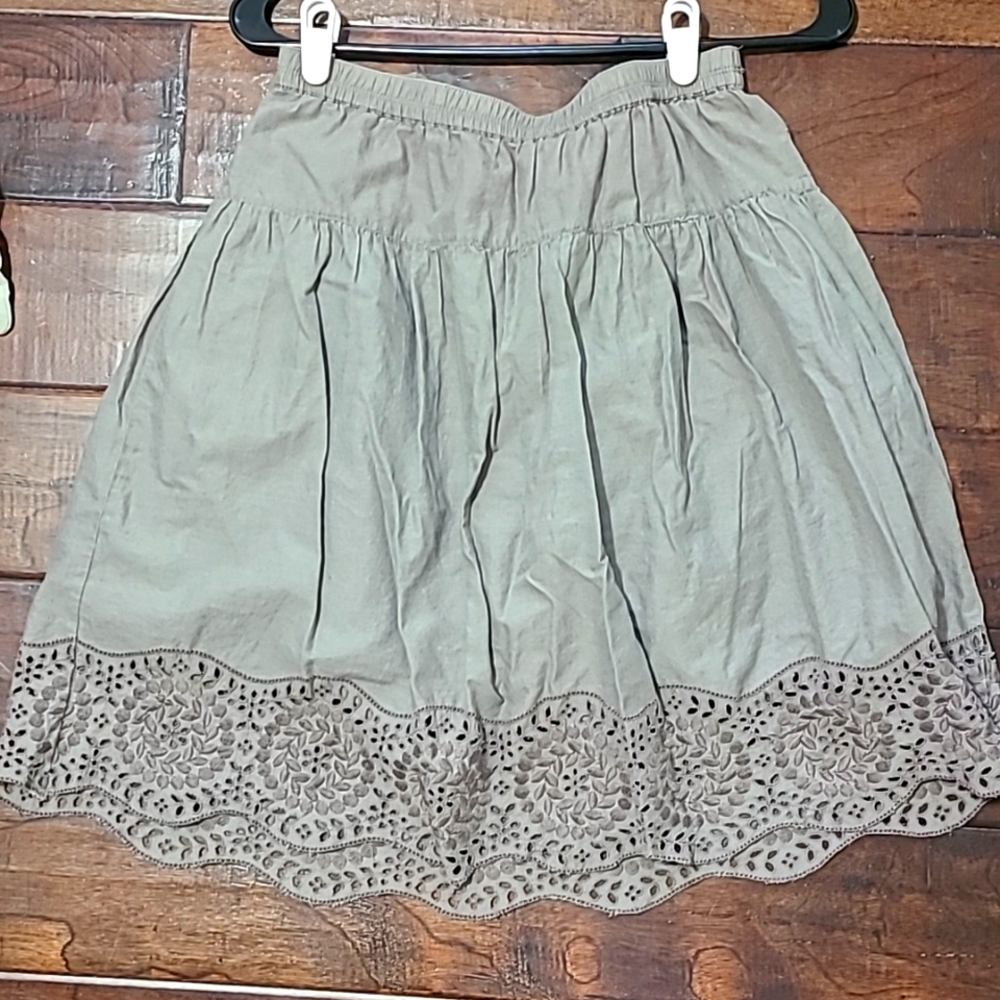 ON Summer Cotton Skirt w/ Embroidery